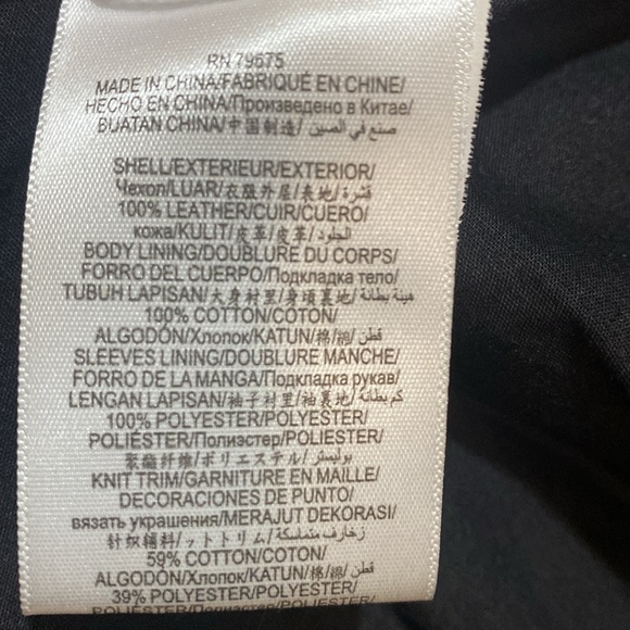 New BCBG BCBGMaxazria Black Moto Biker Leather Jacket Blake - Picture 10 of 14